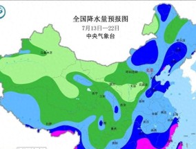 陕西：新一轮降雨形势确定，7月14～17号天气预报，主要分布如下