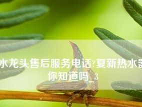 夏普热水器故障E1解决方案（快速解决夏普热水器故障E1问题）