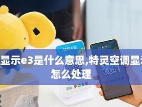 空调显示E3错误代码的原因和注意事项（解析E3错误代码及其处理方法）