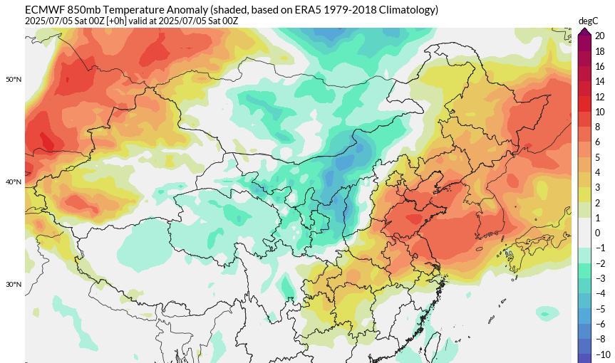大范围牛舔型高温突降北方,多地破纪录气候乱套？分析:暂副高异常  第6张