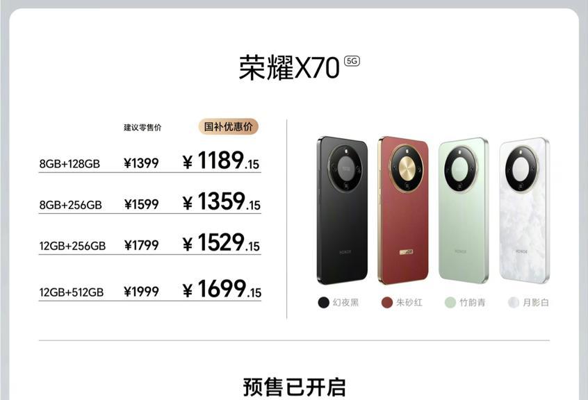 荣耀X70正式发布！对比X60升级有多大？全面分析一文看懂  第5张