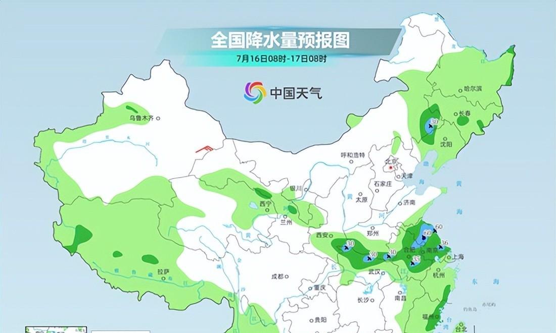 本轮降雨中心已定，北方降雨明显增多，6号台风即将酝酿完成  第2张